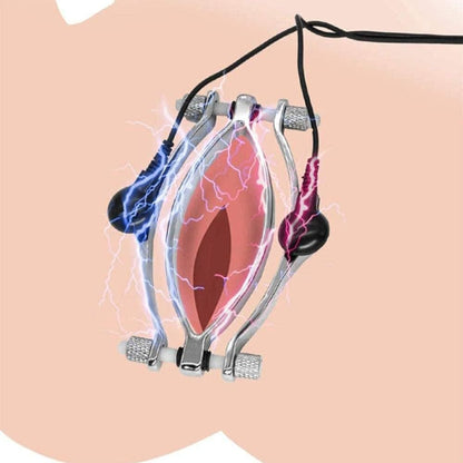 Electro Pleasure Vaginal Clamps Spreader Labia Clitoris Clip
