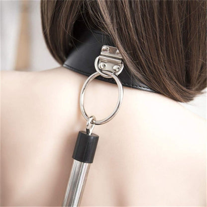 Heavy Stainless Steel Spreader Bar with Collar and Wrist Cuffs