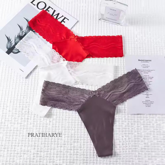 Seamless Lace Panty Thong's