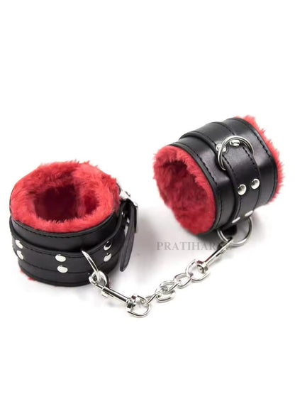 Soft Fur Pu Leather Handcuff