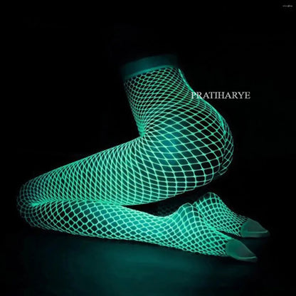 Glow In Dark Fishnet Stocking 