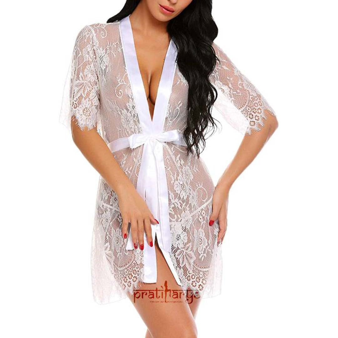 Short Eye lace Robe