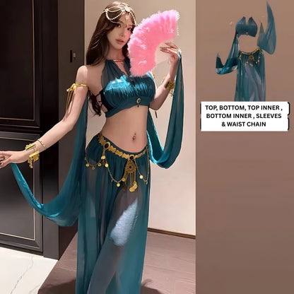 Arabian Belly Dancer Roleplay Outfit - Teal