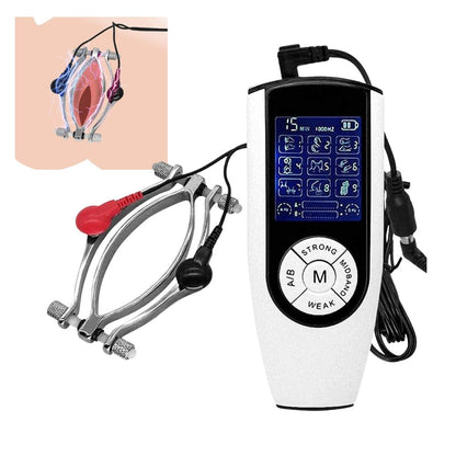 Electro Pleasure Vaginal Clamps Spreader Labia Clitoris Clip