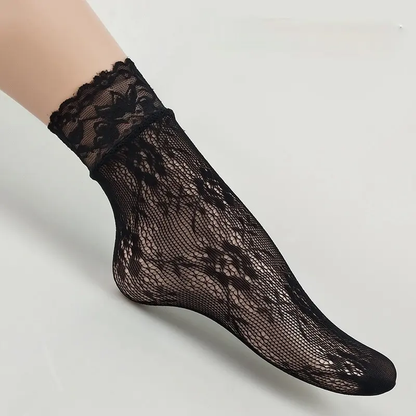 Fishnet Lace Shorts Socks