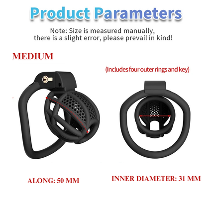 PVC Honeycomb Chastity Cage