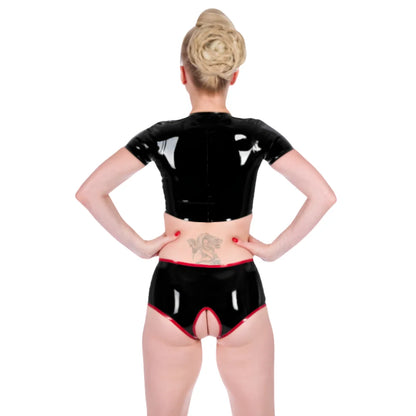 Premium Handmade Pure Latex Open-Crotch Panty
