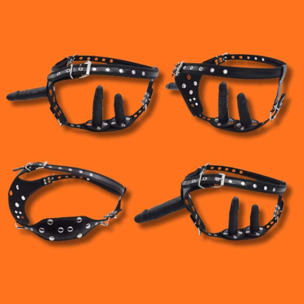 3-in-1 Strap-On Harness Set with Removable Dildo