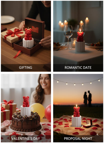 Scented Teddy Bear Low Temperature Candle