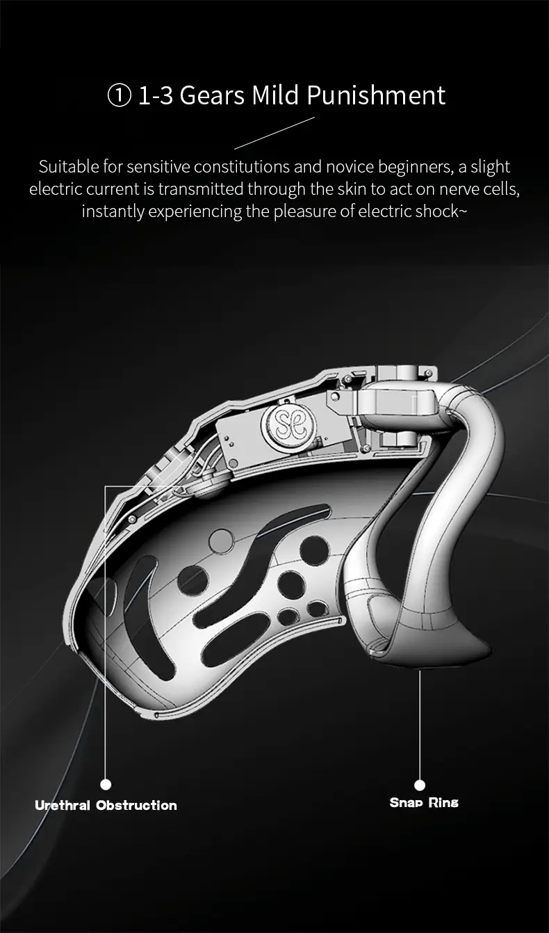 Premium Lockin Wireless Remote Electric Chastity Cage