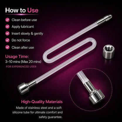 Soft Silicone Urethral Catheter Tube D-8