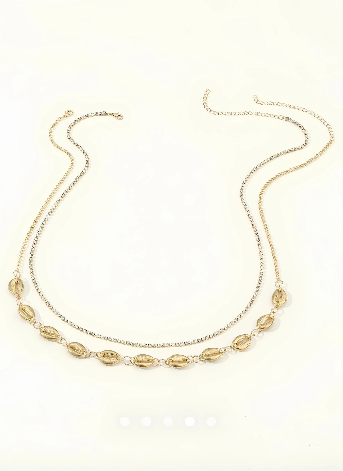 Double Layer Gold Shell Tummy/Waist Chain for Women