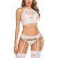 Halter Neck Garter Set with Stocking - Deal Product