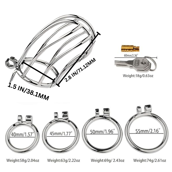 Stainless Steel Men Chasity Lock