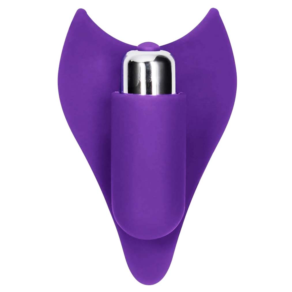 Dotted Silicone Electric Purple Vibrator