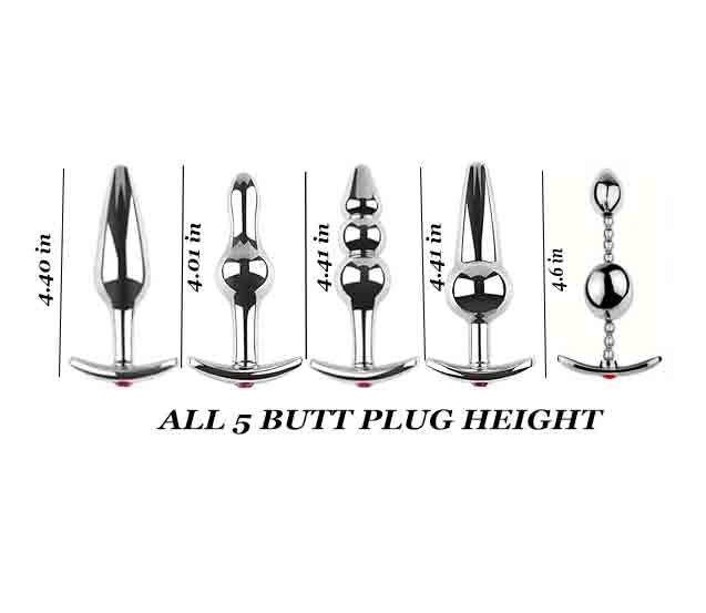 Multi Shape Alloy Butt Plug