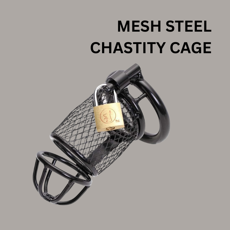 Mesh Design Stainless Steel Men Chasity Cage