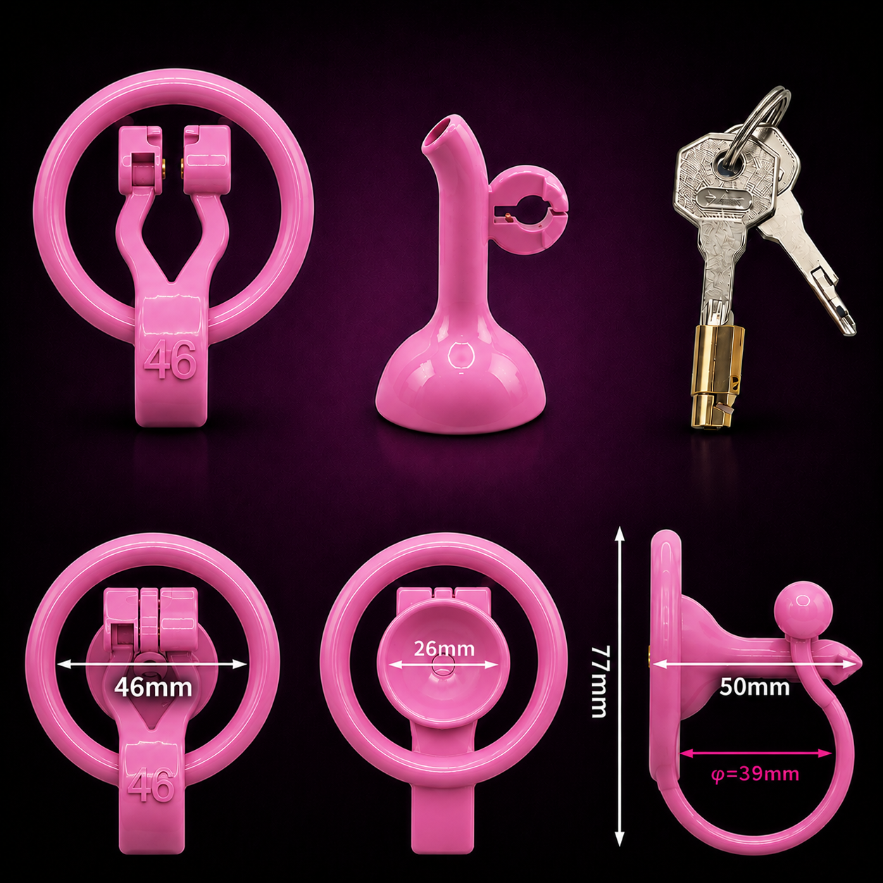 Male Inverted PVC Chastity Cage