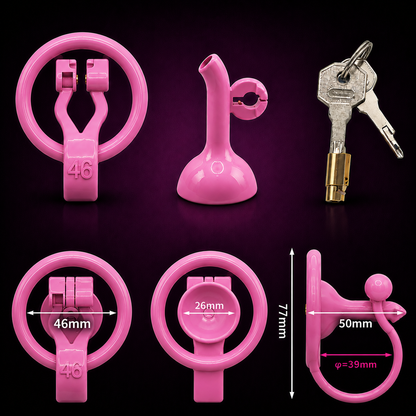 Male Inverted PVC Chastity Cage