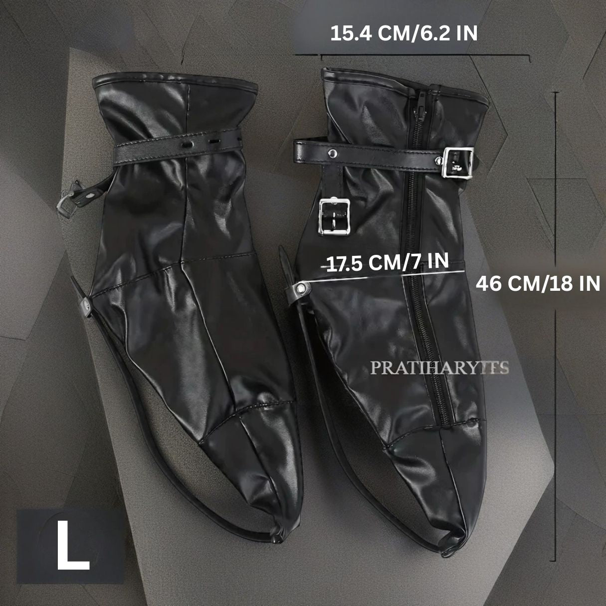 Leather Bondage Boots
