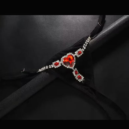 Sexy Designer Crystal Thong