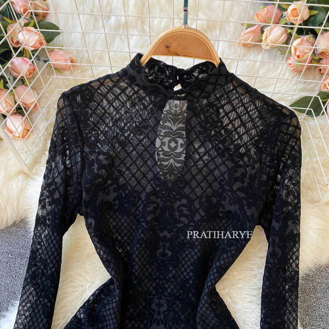 Viral Embriodery Lace bodysuit and top - Pratiharye 