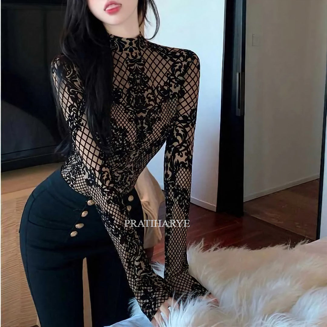 Embriodery Lace ,bodysuit, top