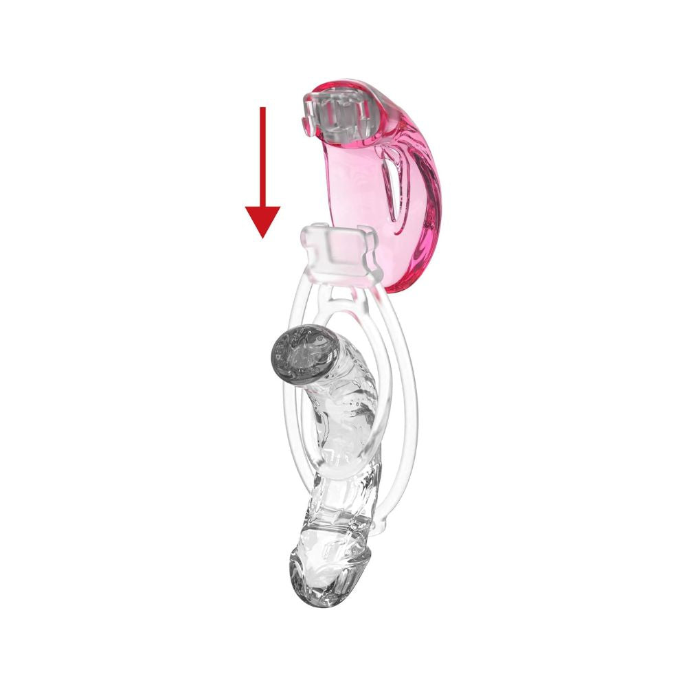 Candy Sissy Transparent Vagina Chastity Cage Male