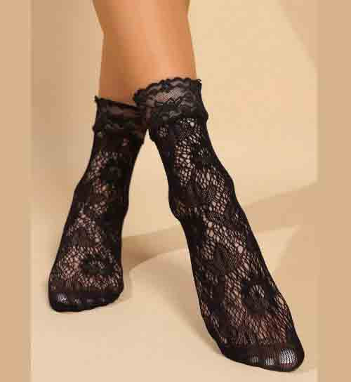 Fishnet Lace Shorts Socks