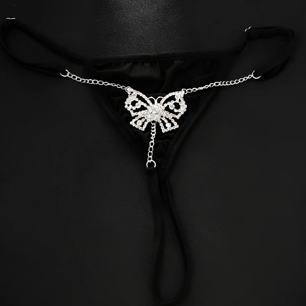 Sexy Butterfly Chain Thong