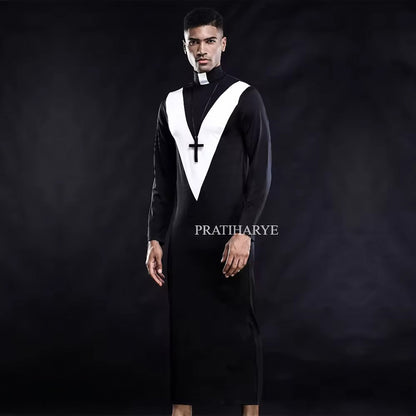 Men Sexy Priest Costume | Nun Roleplay