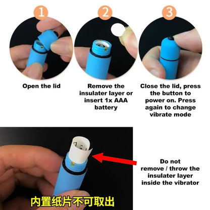 ColorFull Mini Power Bullet Vibrator - Pack of 1