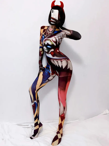 3d Demon Cosplay jumpsuit