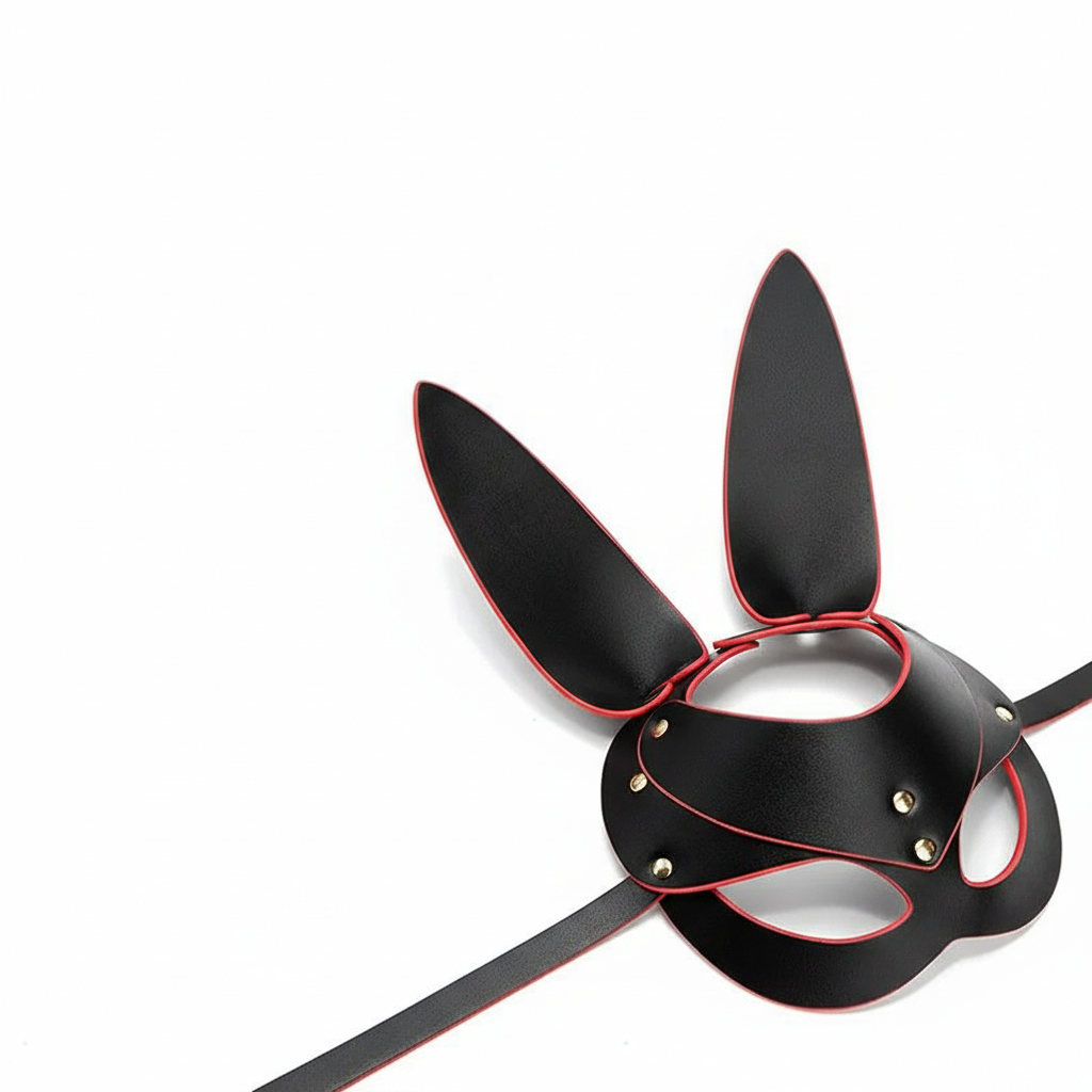 Leather Cat Face Mask