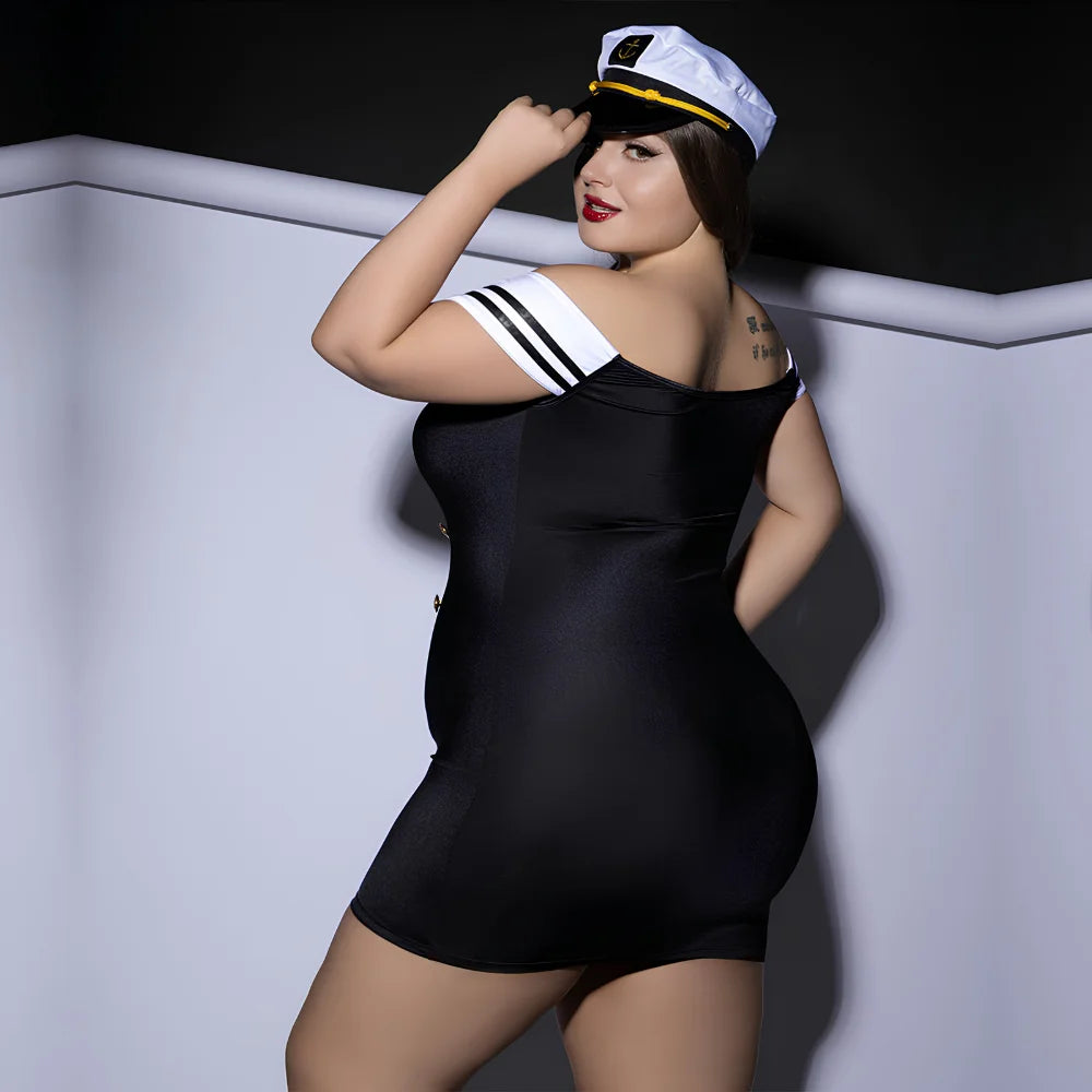 Sexy Sailor Roleplay Costume Dress for Women - Plus Size