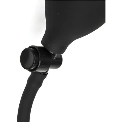Black Inflatable Vibrating Adult Toy with Manual Air Pump