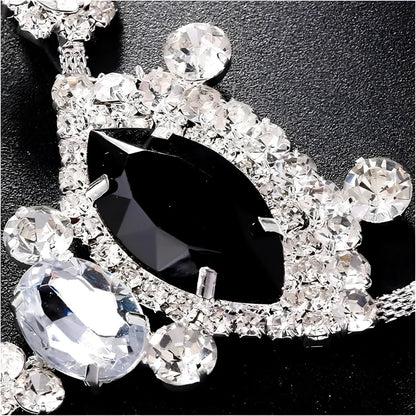 Glamorous Crystal Silver Rhinestone Lingerie Thong