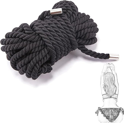 10M Red Bondage Rope with Metal Clip