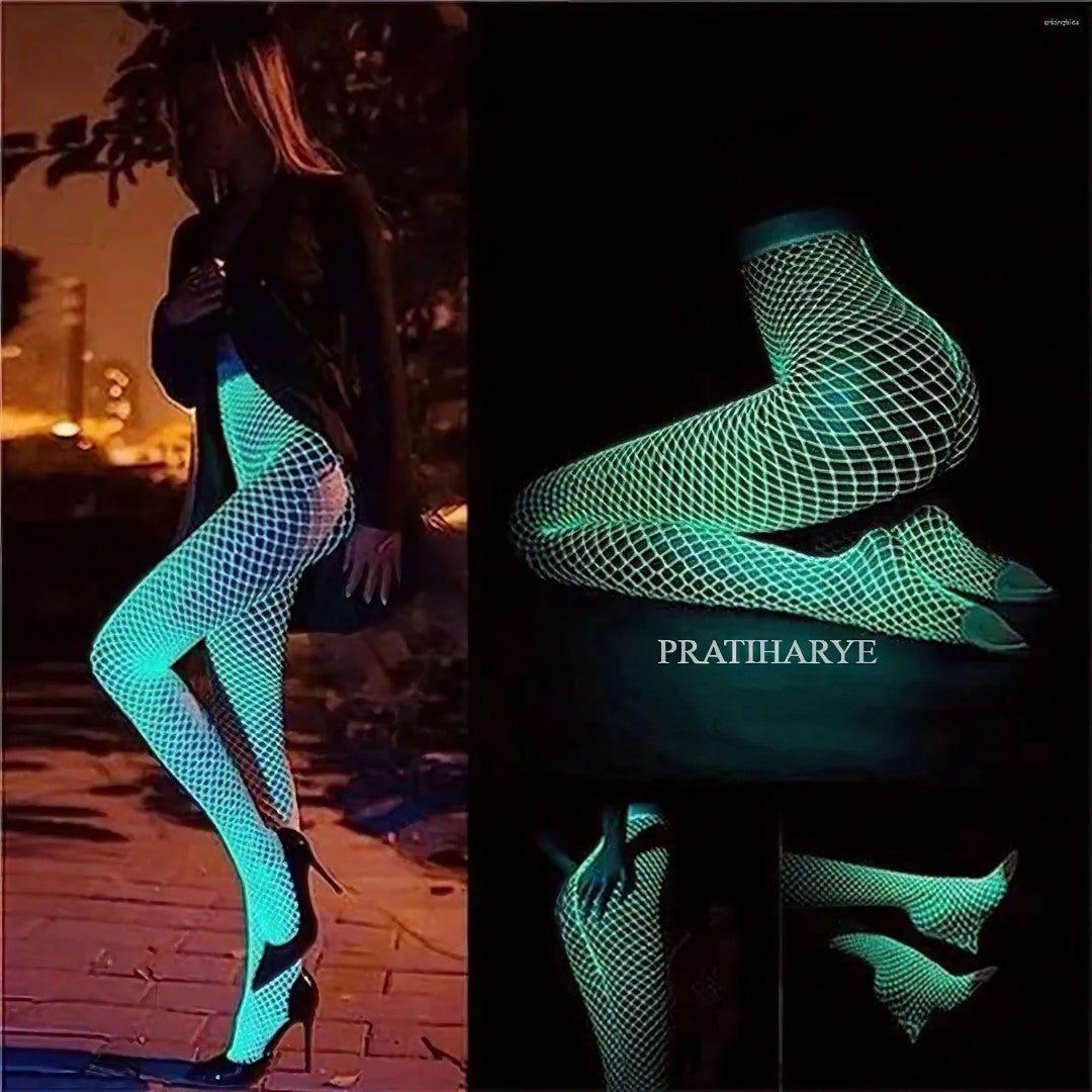 Glow In Dark Fishnet Stocking 