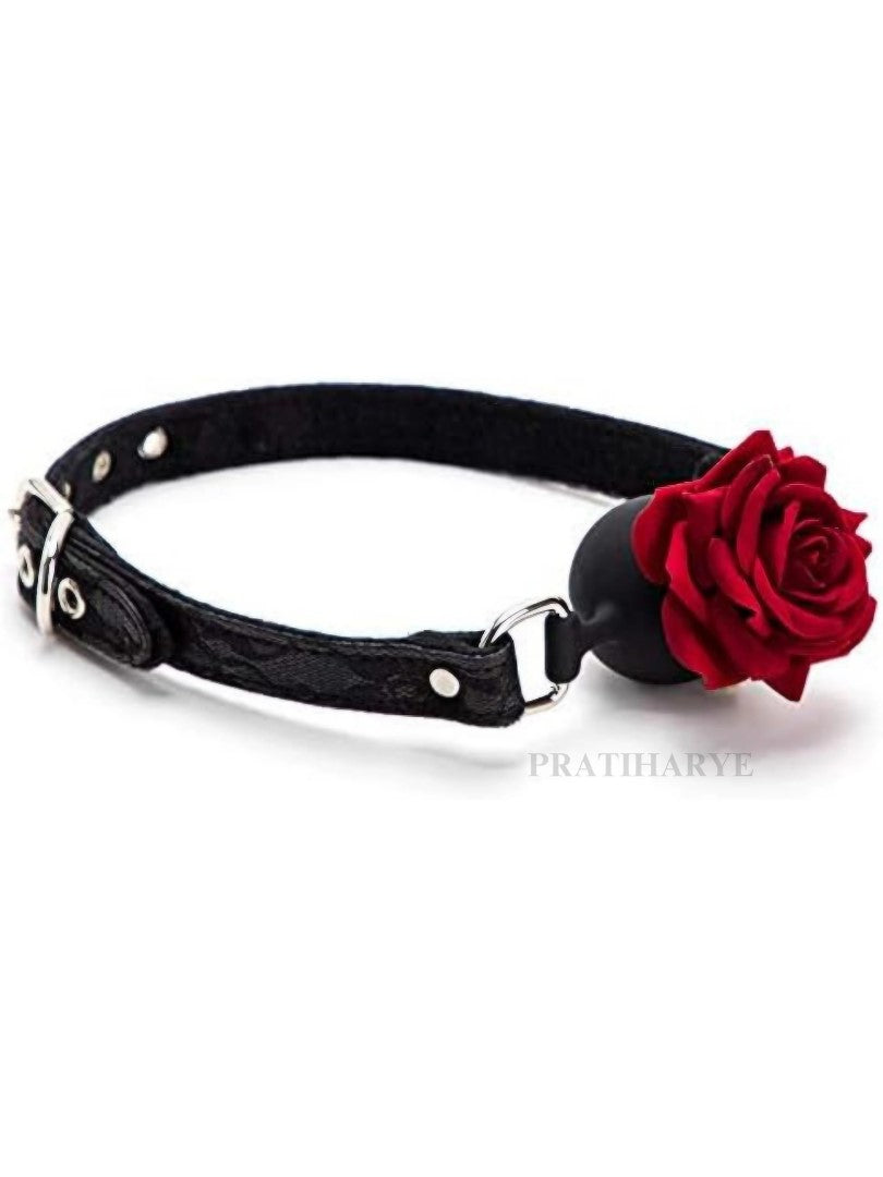 Silicone Rose Gag Ball