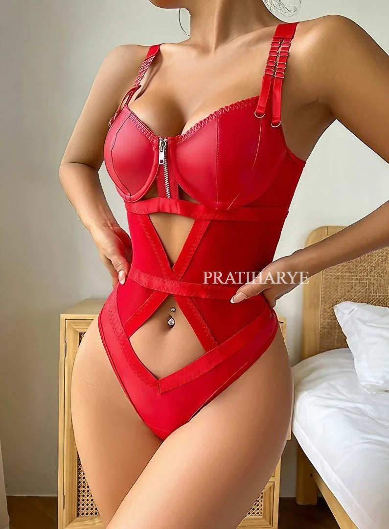 Premium Latex cut out Bodysuit
