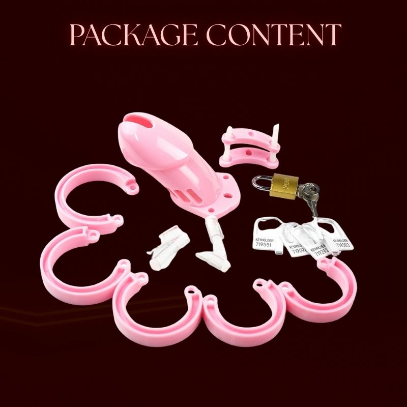 Plastic Male Chasity Cage lock