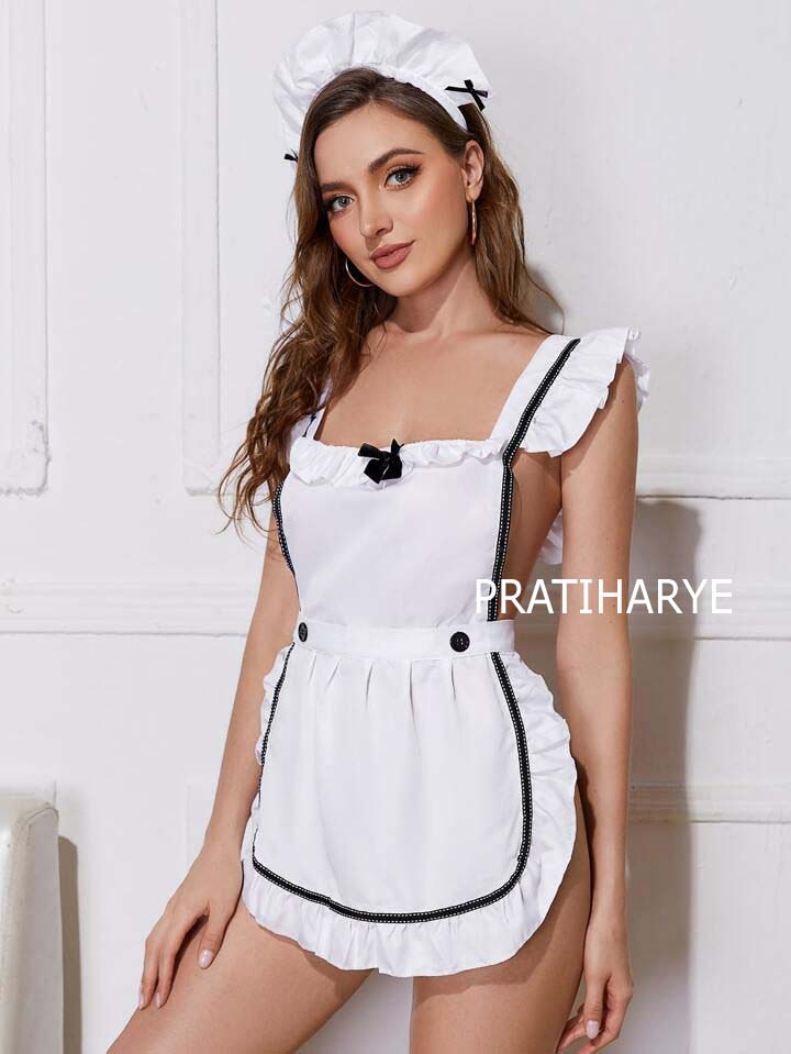 Square Neck Maid Costume