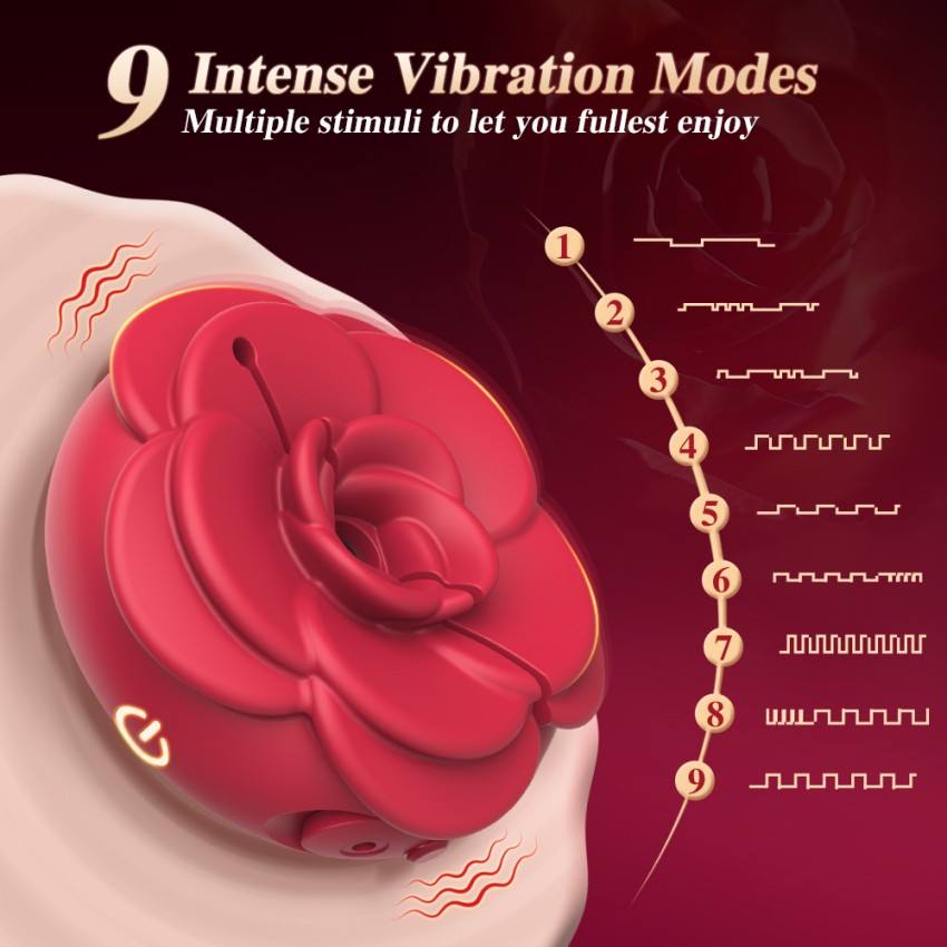 Camellia Rose Breast Vibrator