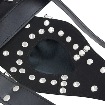 Premium Leather Chastity Harness Belt