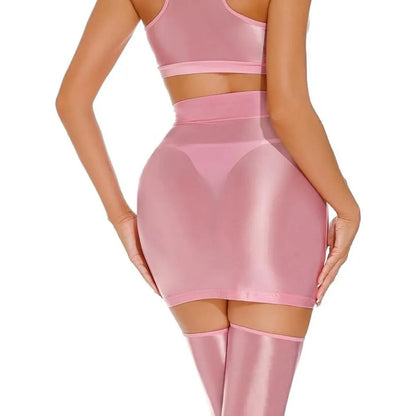 Nylon Spandex Mini Skirt for Women