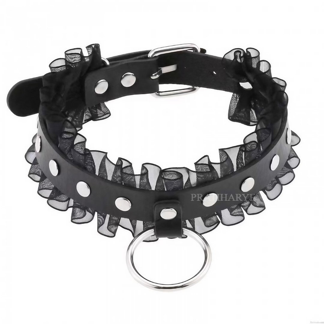 Lace Neck Collar Leash Hardcore