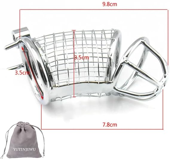 Mesh Design Stainless Steel Men Chasity Cage