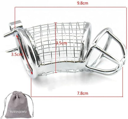 Mesh Design Stainless Steel Men Chasity Cage