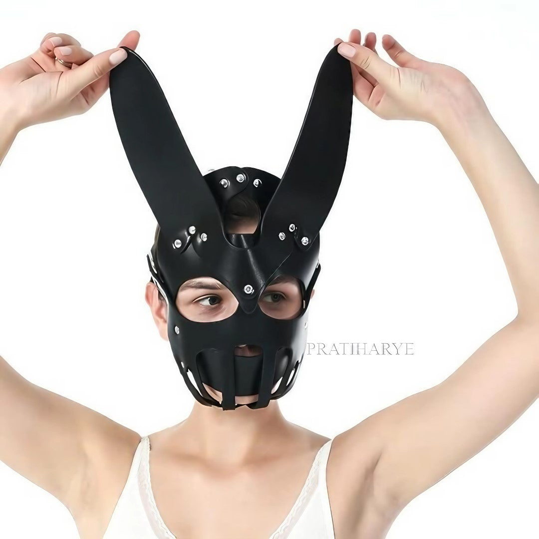 Premium PU leather Bondage Mask